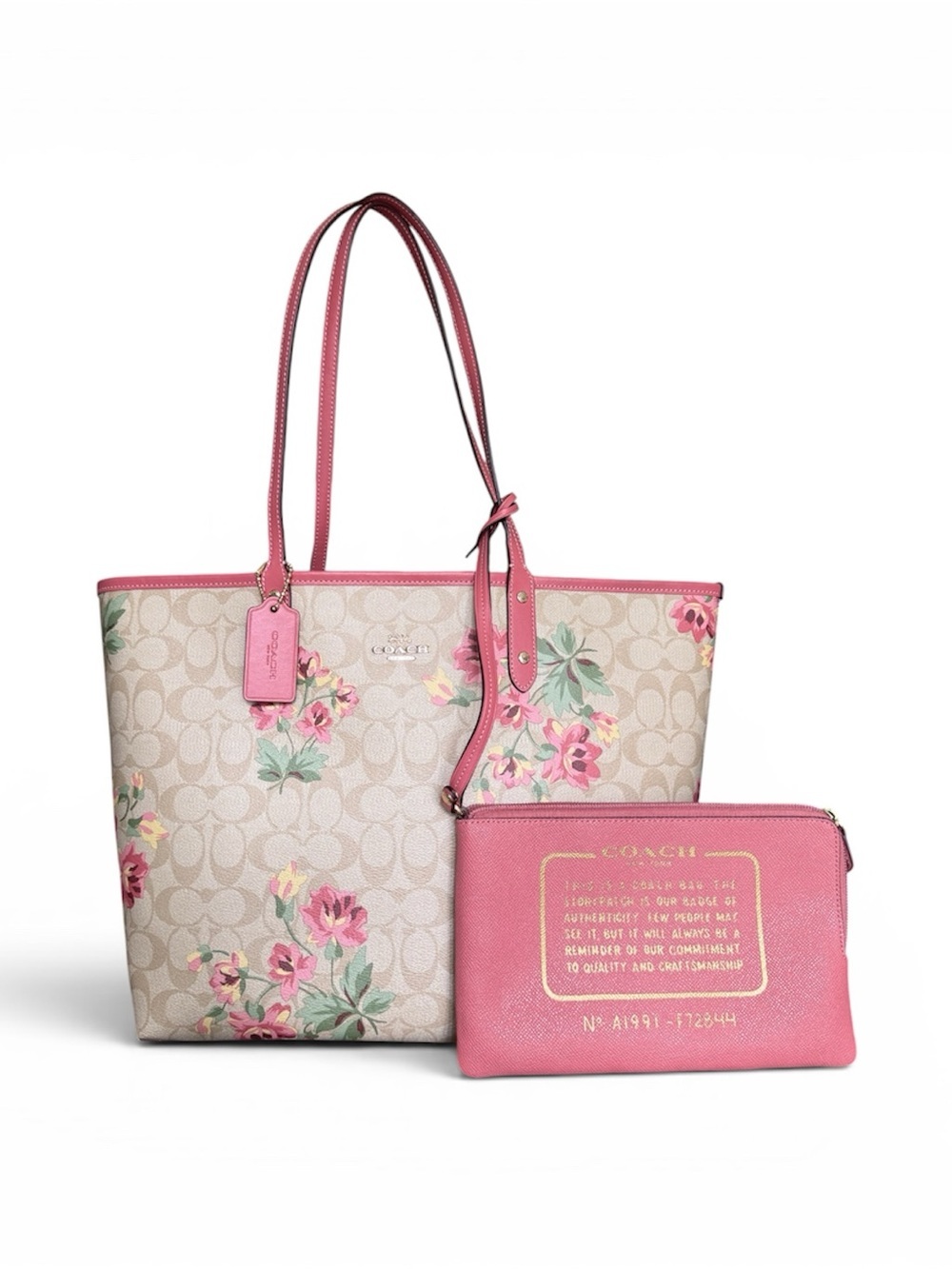 Coach GG Supreme Tote Blooms Print Pristine Below Retail